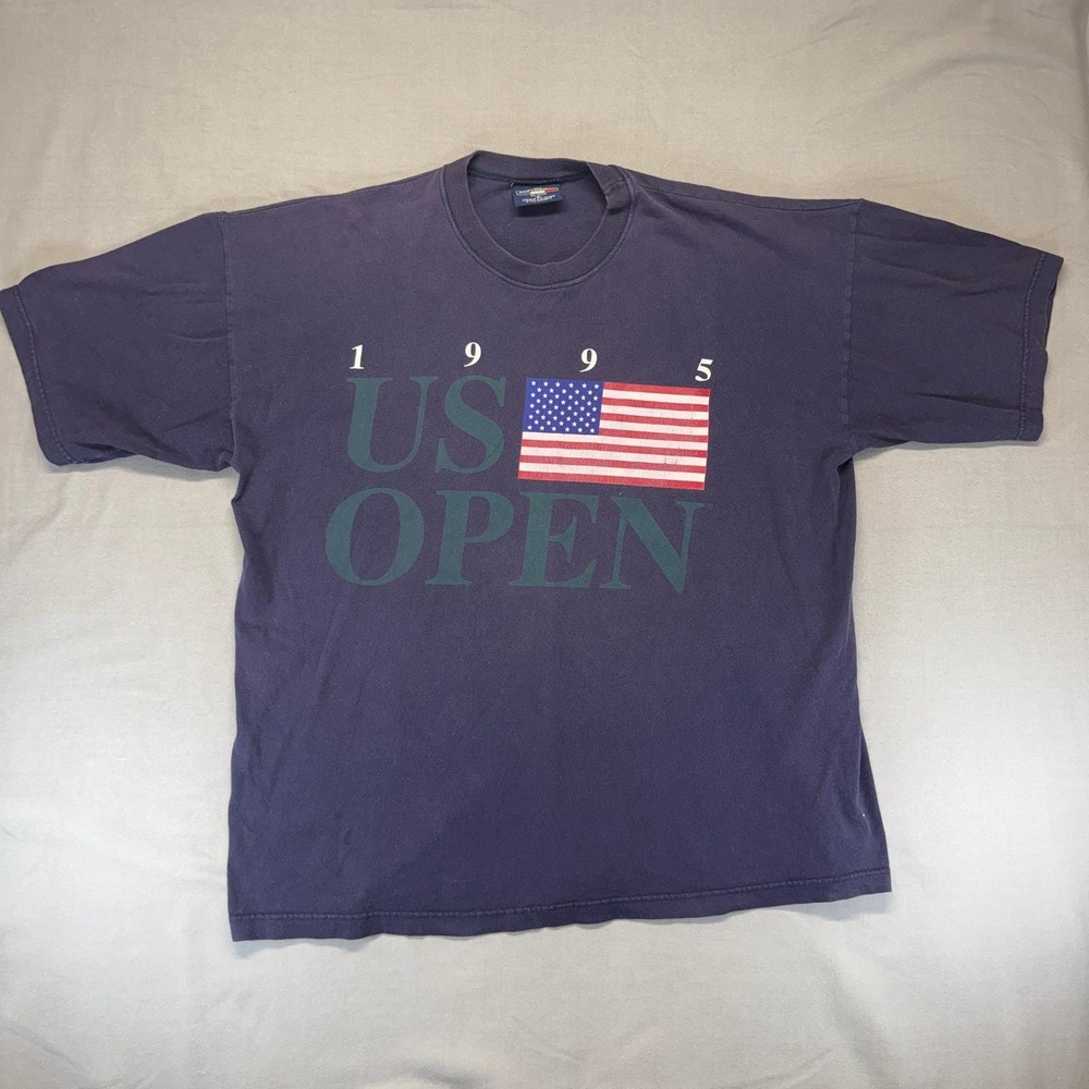 Vintage Golf T-Shirt USGA US Open Golf Great Fade Mens XL 90s Preppy Graphic Tee
